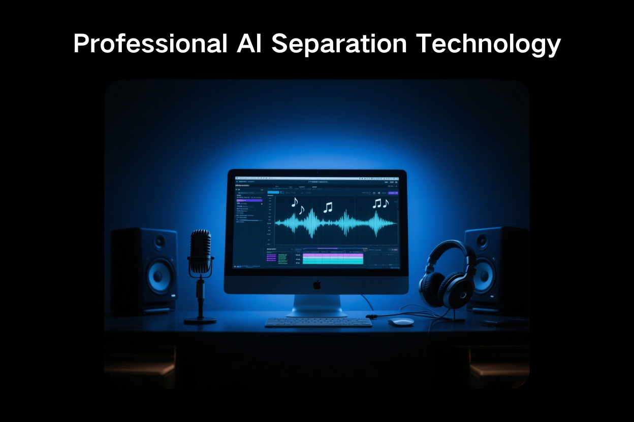 Professional-grade AI Audio Separation Technology